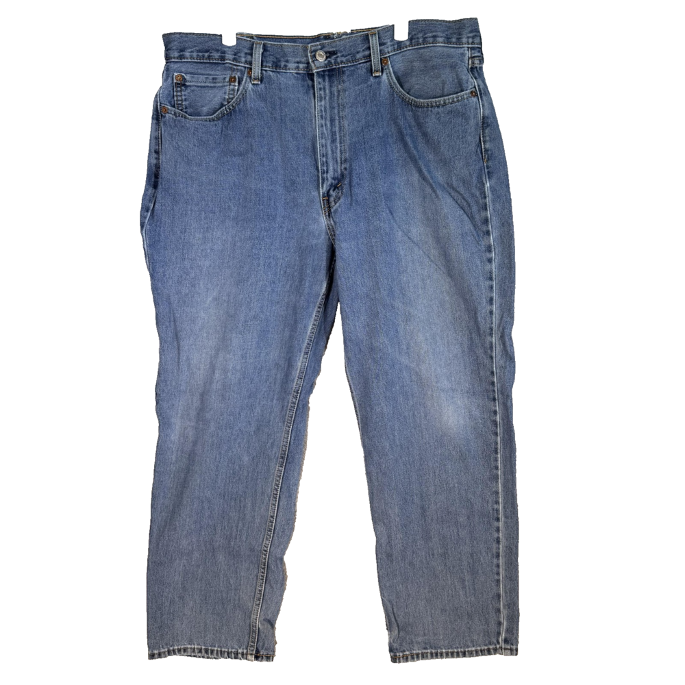 Levis 550 Jeans Mens 38x30 Blue Relaxed Fit Tapered Denim Medium Wash Zip Fly